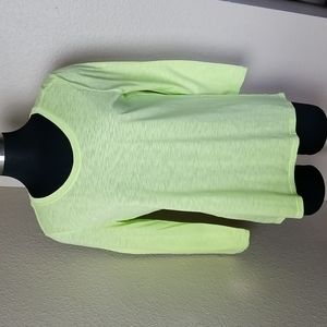 Athleta Neon Green Long Sleeve Shirt